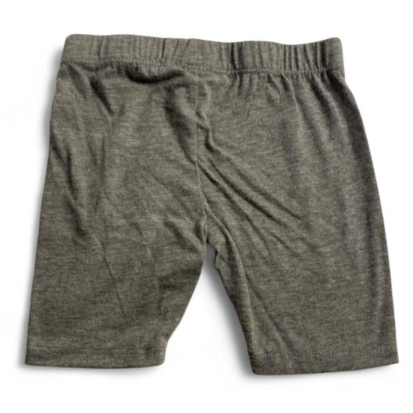 Minimalist Gray Biker Shorts Toddler Young Hearts 4T - Picture 2 of 5